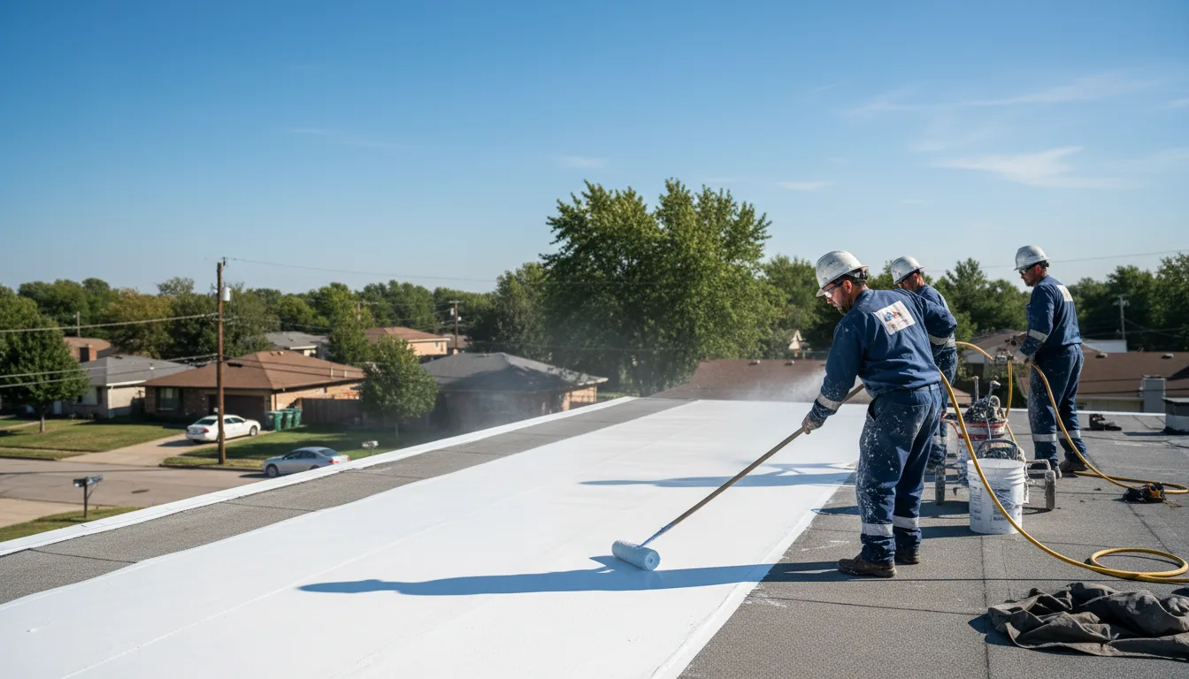 Commercial roof coating in Wetumka, OK near me